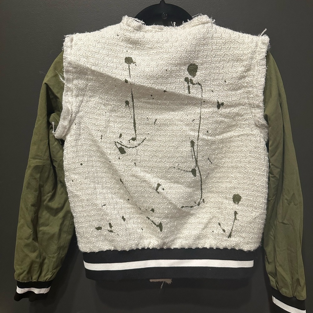 Anthropologie | Tweed Bomber Jacket | Minor Call Out |‎ XS | NWT - Picture 8 of 11